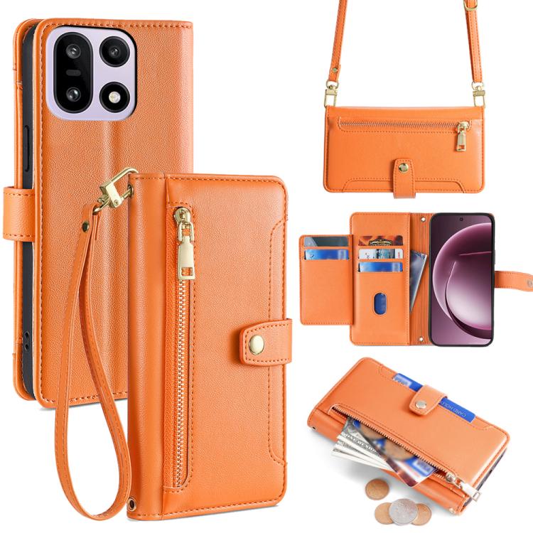 Sheep Texture Cross-body Zipper Wallet Leather Phone Case, For OnePlus 15T 5G, For OnePlus Turbo 6 / 6V, For OnePlus Ace 6, For OnePlus 15 5G
