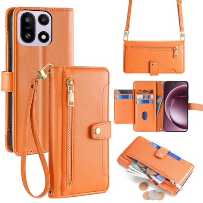 Sheep Texture Cross-body Zipper Wallet Leather Phone Case, For OnePlus 15T 5G, For OnePlus Turbo 6 / 6V, For OnePlus Ace 6, For OnePlus 15 5G