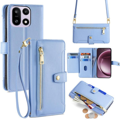 Sheep Texture Cross-body Zipper Wallet Leather Phone Case, For OnePlus 15T 5G, For OnePlus Turbo 6 / 6V, For OnePlus Ace 6, For OnePlus 15 5G