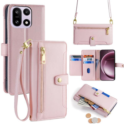Sheep Texture Cross-body Zipper Wallet Leather Phone Case, For OnePlus 15T 5G, For OnePlus Turbo 6 / 6V, For OnePlus Ace 6, For OnePlus 15 5G