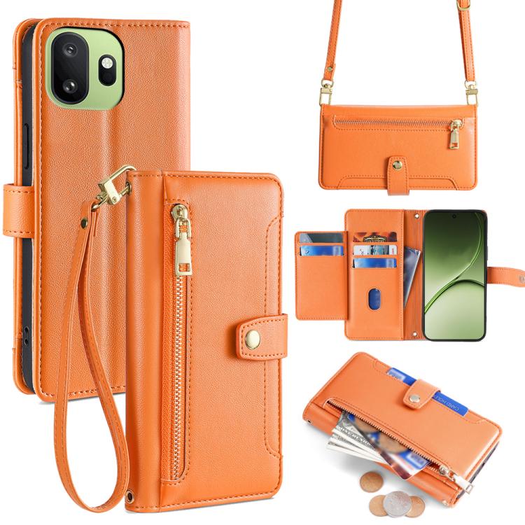 Sheep Texture Cross-body Zipper Wallet Leather Phone Case, For OnePlus 15T 5G, For OnePlus Turbo 6 / 6V, For OnePlus Ace 6, For OnePlus 15 5G