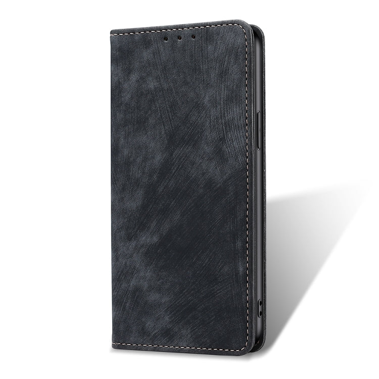 RFID Anti-theft Brush Magnetic Leather Phone Case, For OPPO Reno10 Pro+ 5G, For OPPO A1 5G, For OPPO A79 5G