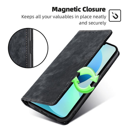 RFID Anti-theft Brush Magnetic Leather Phone Case, For OPPO A2 Pro 5G, For OPPO A58 4G, For OPPO Reno10 5G / Reno10 Pro 5G Global, For OPPO A78 4G