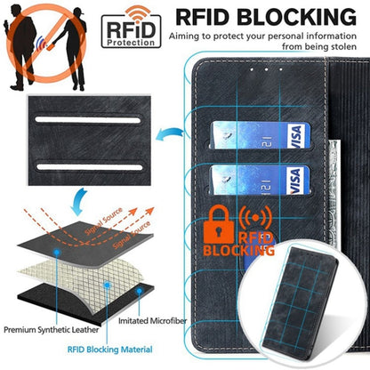 RFID Anti-theft Brush Magnetic Leather Phone Case, For OPPO A2 Pro 5G, For OPPO A58 4G, For OPPO Reno10 5G / Reno10 Pro 5G Global, For OPPO A78 4G