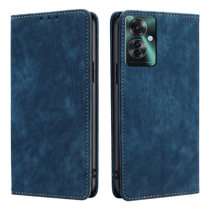 RFID Anti-theft Brush Magnetic Leather Phone Case, For OPPO Reno11 F 5G, For OPPO Find X7 5G, For OPPO Find X7 Ultra 5G, For OPPO A38 4G / A18 4G