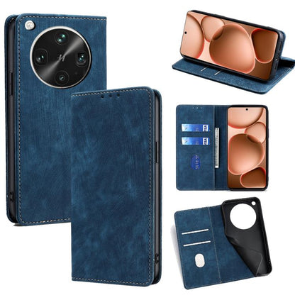RFID Anti-theft Brush Magnetic Leather Phone Case, For OPPO A5 5G 2025 Global, For OPPO Find X8s+ 5G, For OPPO Find X8s 5G, For OPPO Find X8 Ultra 5G