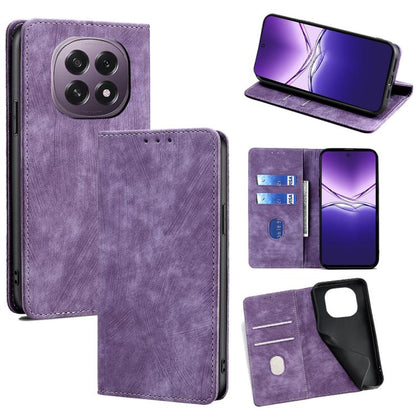 RFID Anti-theft Brush Magnetic Leather Phone Case, For OPPO F29 5G Global, For OPPO A5 Pro 5G Global, For OPPO Reno13 F 5G / 4G, For OPPO A3 5G India