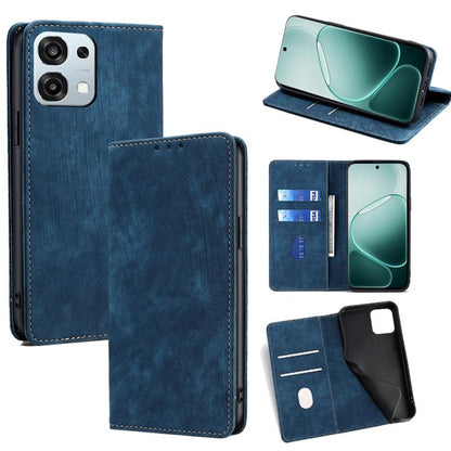 RFID Anti-theft Brush Magnetic Leather Phone Case, For OPPO A6x 4G Global, For OPPO Reno15 5G Global, For OPPO Find X9 5G, For OPPO F31 5G