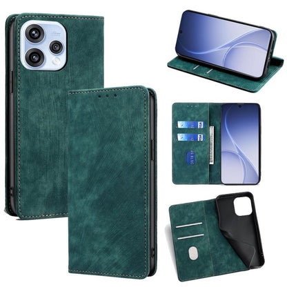 RFID Anti-theft Brush Magnetic Leather Phone Case, For OPPO A6x 4G Global, For OPPO Reno15 5G Global, For OPPO Find X9 5G, For OPPO F31 5G