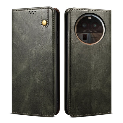 Oil Wax Crazy Horse Texture Leather Phone Case, For OPPO Find X6 Pro, For OPPO Find X6, For  OPPO Find X6