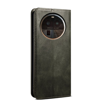 Oil Wax Crazy Horse Texture Leather Phone Case, For OPPO Find X6 Pro, For OPPO Find X6, For  OPPO Find X6