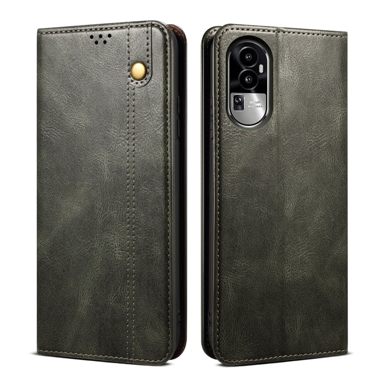 Oil Wax Crazy Horse Texture Leather Phone Case, For OPPO A60, For OPPO A3 Pro 5G, For OPPO A3 Pro 5G Global, For OPPO Reno11 F / F25 Pro, For OPPO Reno10 Global / Reno10 Pro Global, For OPPO Find X8 Pro