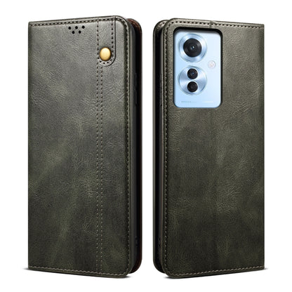 Oil Wax Crazy Horse Texture Leather Phone Case, For OPPO A60, For OPPO A3 Pro 5G, For OPPO A3 Pro 5G Global, For OPPO Reno11 F / F25 Pro, For OPPO Reno10 Global / Reno10 Pro Global, For OPPO Find X8 Pro