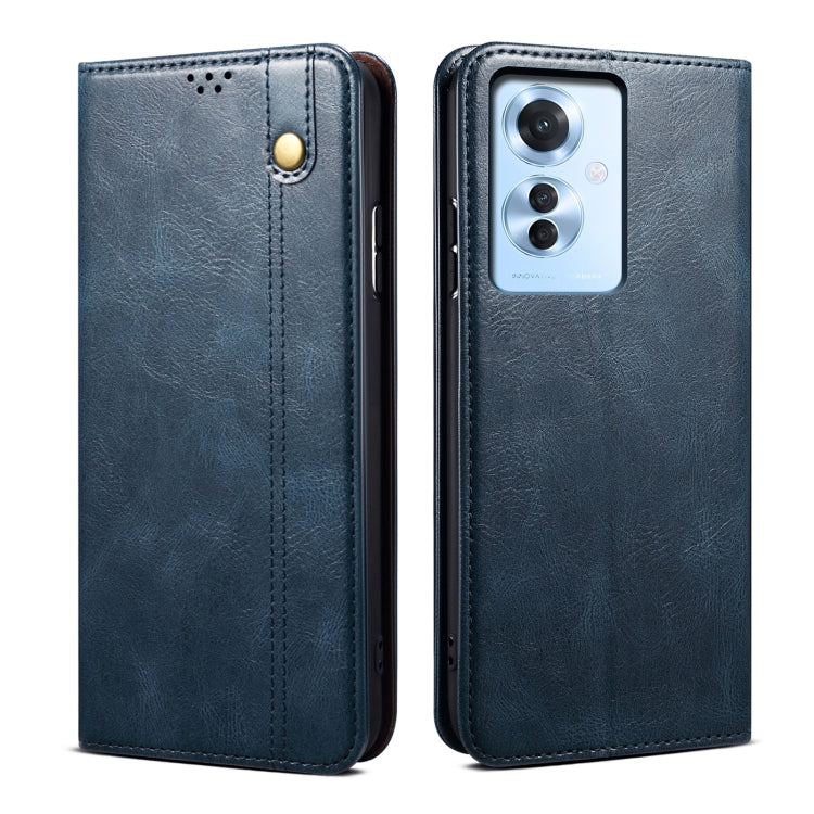 Oil Wax Crazy Horse Texture Leather Phone Case, For OPPO A60, For OPPO A3 Pro 5G, For OPPO A3 Pro 5G Global, For OPPO Reno11 F / F25 Pro, For OPPO Reno10 Global / Reno10 Pro Global, For OPPO Find X8 Pro