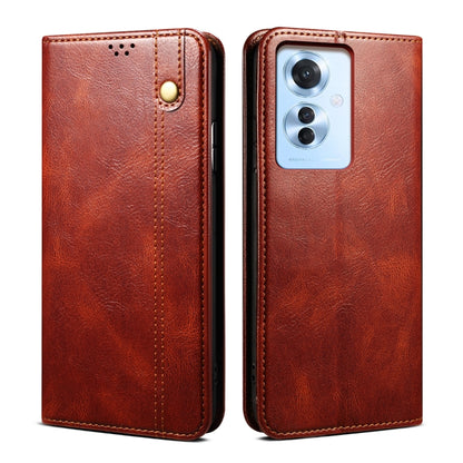 Oil Wax Crazy Horse Texture Leather Phone Case, For OPPO A60, For OPPO A3 Pro 5G, For OPPO A3 Pro 5G Global, For OPPO Reno11 F / F25 Pro, For OPPO Reno10 Global / Reno10 Pro Global, For OPPO Find X8 Pro