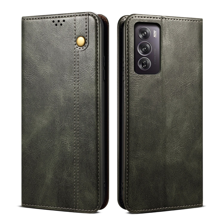 Oil Wax Crazy Horse Texture Leather Phone Case, For OPPO Find X8, For OPPO K12x 5G Global, For OPPO A3X 5G India, For OPPO Reno12 F 5G Global, For OPPO Reno12 Pro 5G Global, For OPPO Reno12 5G Global