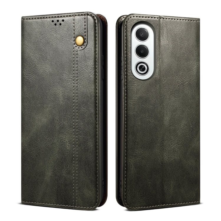 Oil Wax Crazy Horse Texture Leather Phone Case, For OPPO Find X8, For OPPO K12x 5G Global, For OPPO A3X 5G India, For OPPO Reno12 F 5G Global, For OPPO Reno12 Pro 5G Global, For OPPO Reno12 5G Global