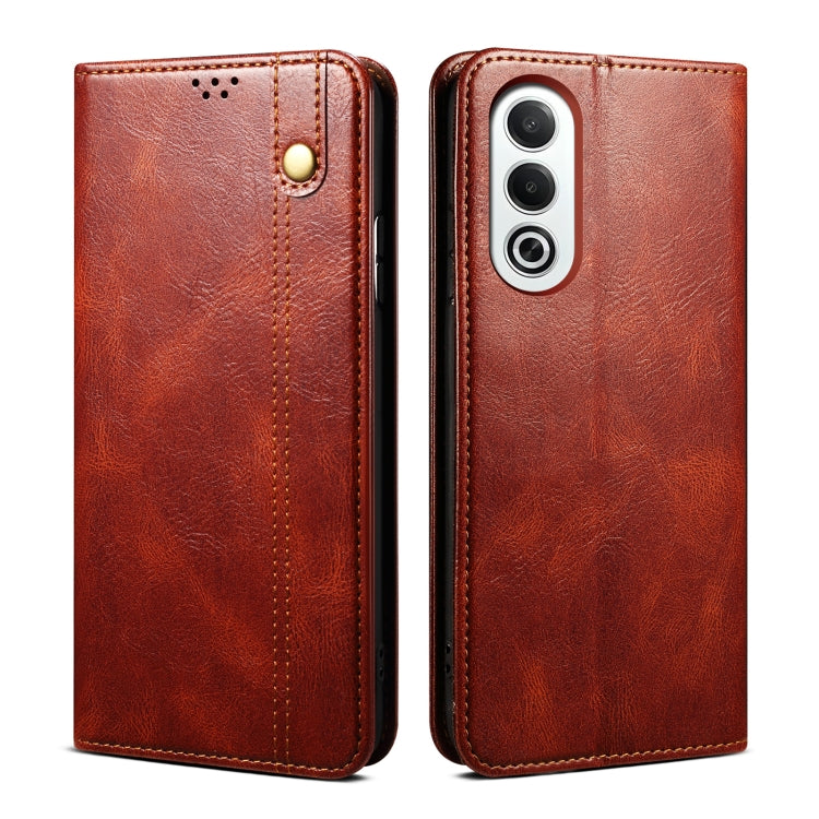 Oil Wax Crazy Horse Texture Leather Phone Case, For OPPO Find X8, For OPPO K12x 5G Global, For OPPO A3X 5G India, For OPPO Reno12 F 5G Global, For OPPO Reno12 Pro 5G Global, For OPPO Reno12 5G Global