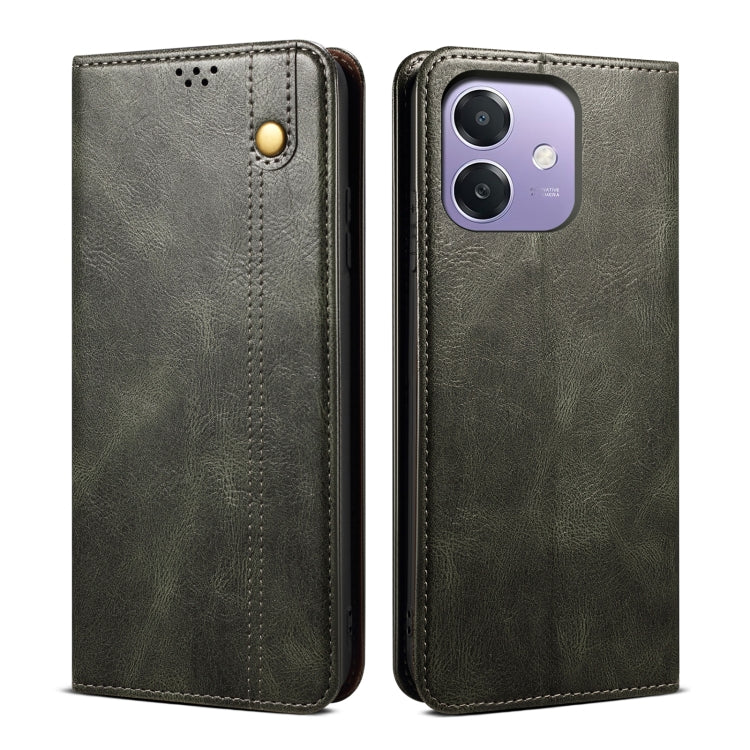 Oil Wax Crazy Horse Texture Leather Phone Case, For OPPO Find X8, For OPPO K12x 5G Global, For OPPO A3X 5G India, For OPPO Reno12 F 5G Global, For OPPO Reno12 Pro 5G Global, For OPPO Reno12 5G Global