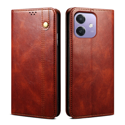Oil Wax Crazy Horse Texture Leather Phone Case, For OPPO Find X8, For OPPO K12x 5G Global, For OPPO A3X 5G India, For OPPO Reno12 F 5G Global, For OPPO Reno12 Pro 5G Global, For OPPO Reno12 5G Global