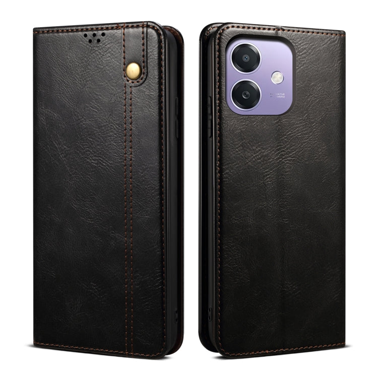 Oil Wax Crazy Horse Texture Leather Phone Case, For OPPO Find X8, For OPPO K12x 5G Global, For OPPO A3X 5G India, For OPPO Reno12 F 5G Global, For OPPO Reno12 Pro 5G Global, For OPPO Reno12 5G Global