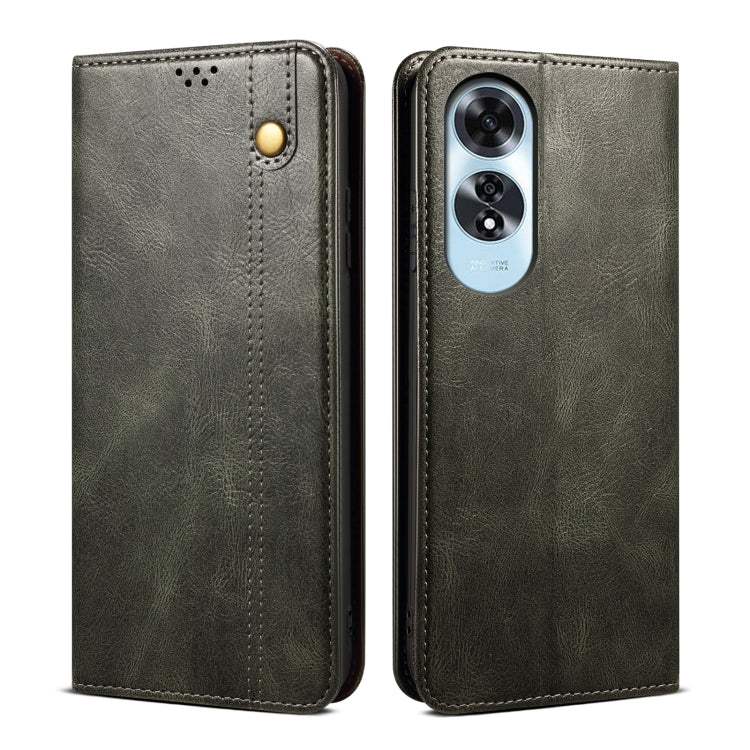 Oil Wax Crazy Horse Texture Leather Phone Case, For OPPO A60, For OPPO A3 Pro 5G, For OPPO A3 Pro 5G Global, For OPPO Reno11 F / F25 Pro, For OPPO Reno10 Global / Reno10 Pro Global, For OPPO Find X8 Pro