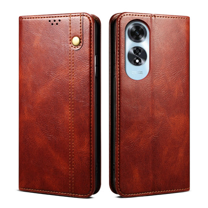 Oil Wax Crazy Horse Texture Leather Phone Case, For OPPO A60, For OPPO A3 Pro 5G, For OPPO A3 Pro 5G Global, For OPPO Reno11 F / F25 Pro, For OPPO Reno10 Global / Reno10 Pro Global, For OPPO Find X8 Pro
