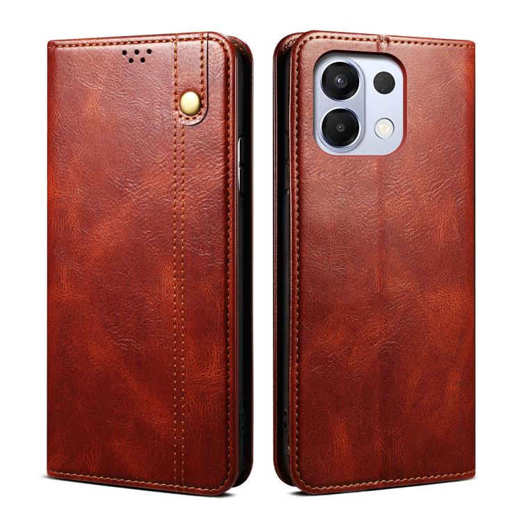 Oil Wax Crazy Horse Texture Leather Phone Case, For OPPO A5x 4G / 5G, For OPPO Reno14 Pro 5G Global, For OPPO Reno14 5G Global, For OPPO K13 5G India, For OPPO F29 5G Global, For OPPO A5 Pro Global