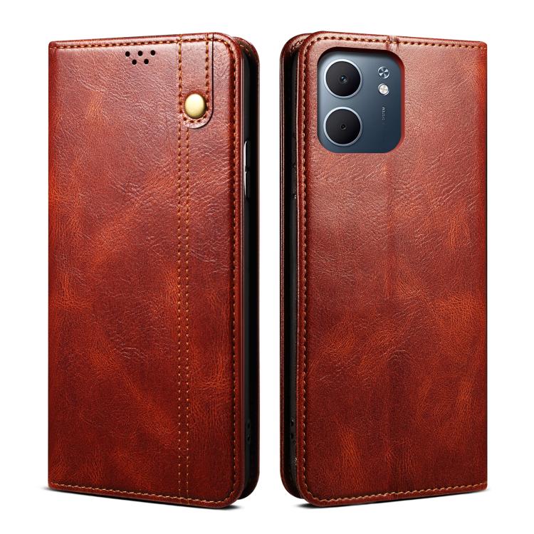 Oil Wax Crazy Horse Texture Leather Phone Case, For OPPO A5x 4G / 5G, For OPPO Reno14 Pro 5G Global, For OPPO Reno14 5G Global, For OPPO K13 5G India, For OPPO F29 5G Global, For OPPO A5 Pro Global