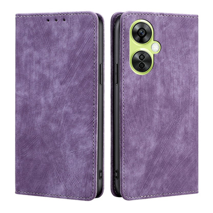 RFID Anti-theft Brush Magnetic Leather Phone Case, For OnePlus Nord CE3 5G, For OnePlus Nord CE 3 Lite 5G