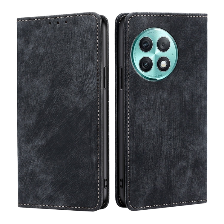 RFID Anti-theft Brush Magnetic Leather Phone Case, For OnePlus Nord CE 4 Lite 5G, For OnePlus Ace 3V 5G, For OnePlus Nord CE4, For OnePlus Ace 2 Pro