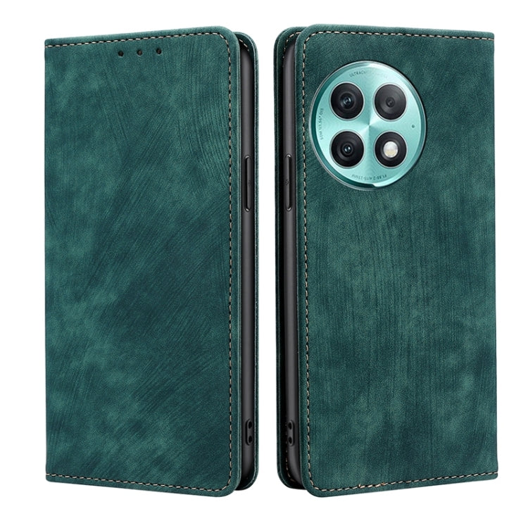 RFID Anti-theft Brush Magnetic Leather Phone Case, For OnePlus Nord CE 4 Lite 5G, For OnePlus Ace 3V 5G, For OnePlus Nord CE4, For OnePlus Ace 2 Pro