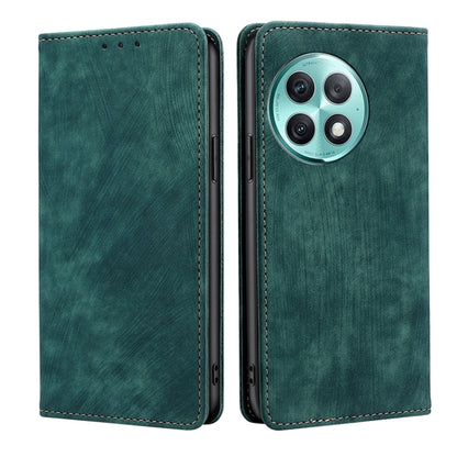 RFID Anti-theft Brush Magnetic Leather Phone Case, For OnePlus Nord CE 4 Lite 5G, For OnePlus Ace 3V 5G, For OnePlus Nord CE4, For OnePlus Ace 2 Pro