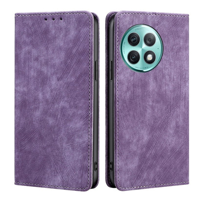 RFID Anti-theft Brush Magnetic Leather Phone Case, For OnePlus Nord CE 4 Lite 5G, For OnePlus Ace 3V 5G, For OnePlus Nord CE4, For OnePlus Ace 2 Pro