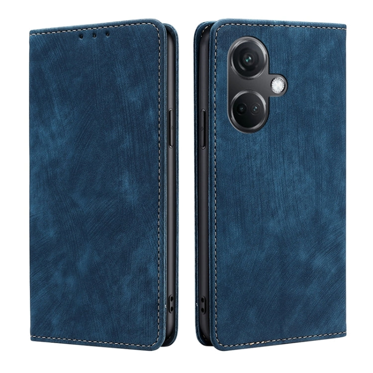 RFID Anti-theft Brush Magnetic Leather Phone Case, For OnePlus Nord CE3 5G, For OnePlus Nord CE 3 Lite 5G