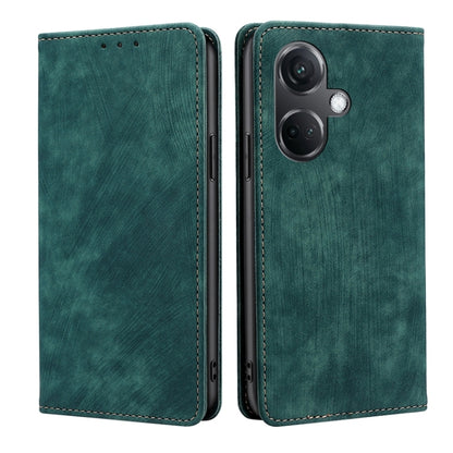 RFID Anti-theft Brush Magnetic Leather Phone Case, For OnePlus Nord CE3 5G, For OnePlus Nord CE 3 Lite 5G