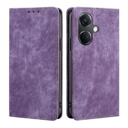 RFID Anti-theft Brush Magnetic Leather Phone Case, For OnePlus Nord CE3 5G, For OnePlus Nord CE 3 Lite 5G