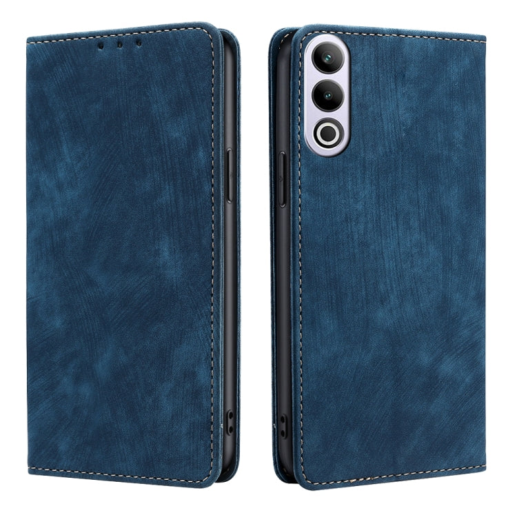 RFID Anti-theft Brush Magnetic Leather Phone Case, For OnePlus Nord CE 4 Lite 5G, For OnePlus Ace 3V 5G, For OnePlus Nord CE4, For OnePlus Ace 2 Pro