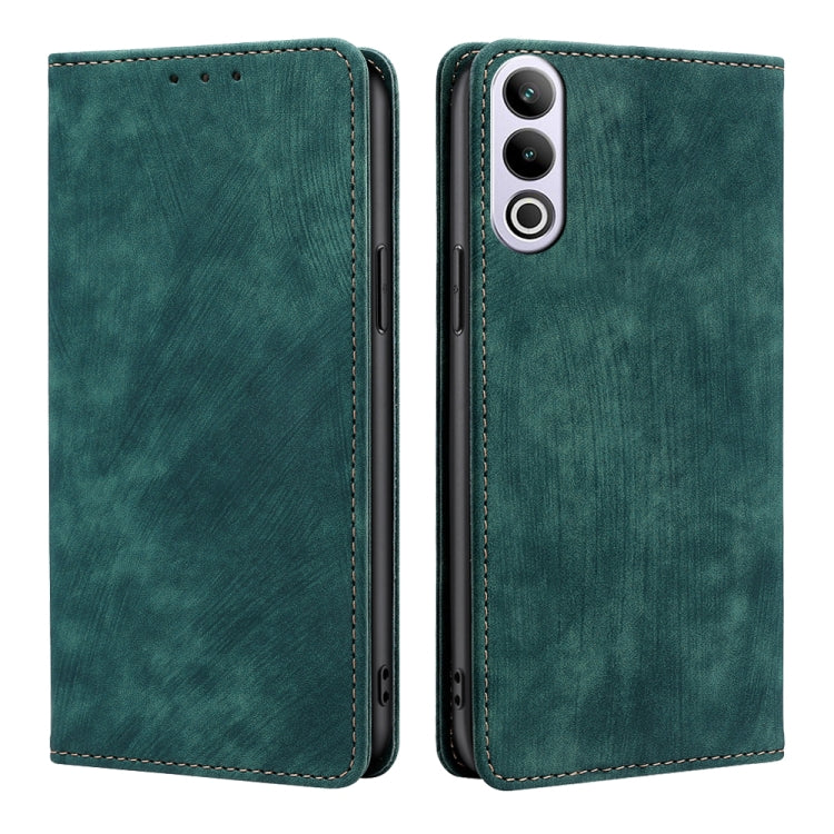 RFID Anti-theft Brush Magnetic Leather Phone Case, For OnePlus Nord CE 4 Lite 5G, For OnePlus Ace 3V 5G, For OnePlus Nord CE4, For OnePlus Ace 2 Pro