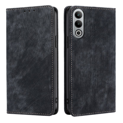 RFID Anti-theft Brush Magnetic Leather Phone Case, For OnePlus Nord CE 4 Lite 5G, For OnePlus Ace 3V 5G, For OnePlus Nord CE4, For OnePlus Ace 2 Pro