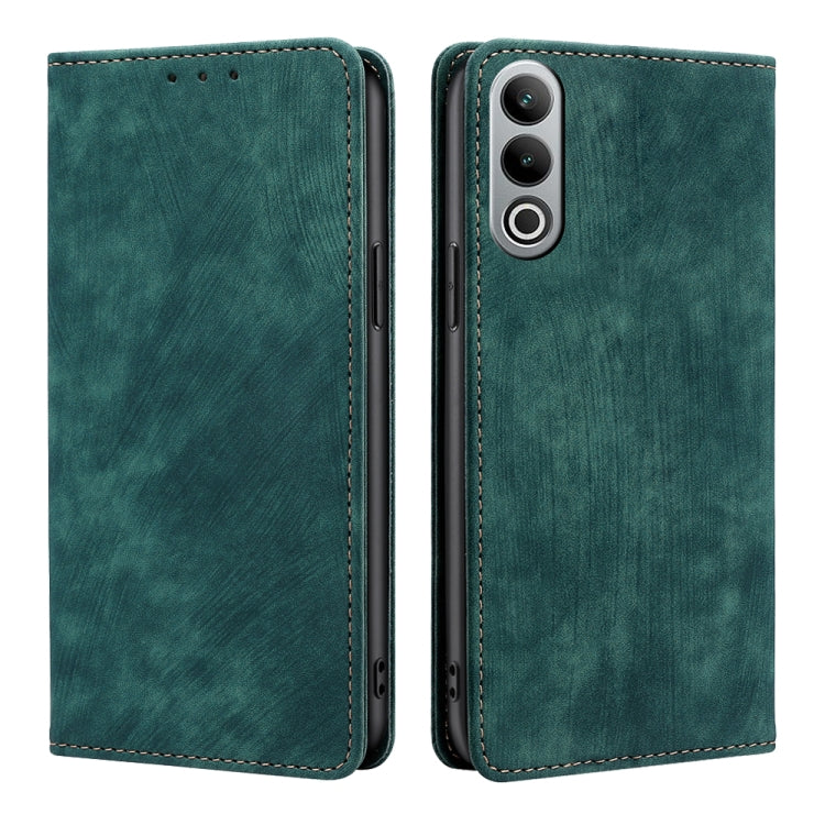 RFID Anti-theft Brush Magnetic Leather Phone Case, For OnePlus Nord CE 4 Lite 5G, For OnePlus Ace 3V 5G, For OnePlus Nord CE4, For OnePlus Ace 2 Pro
