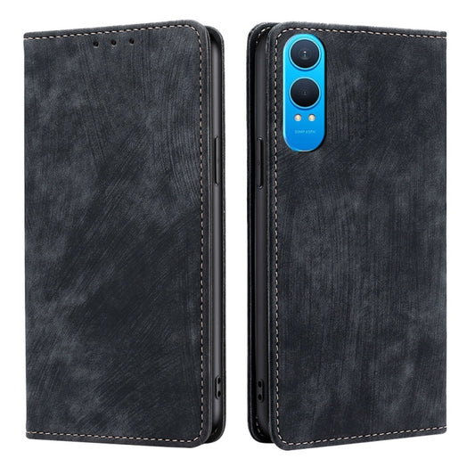 RFID Anti-theft Brush Magnetic Leather Phone Case, For OnePlus Nord CE 4 Lite 5G, For OnePlus Ace 3V 5G, For OnePlus Nord CE4, For OnePlus Ace 2 Pro