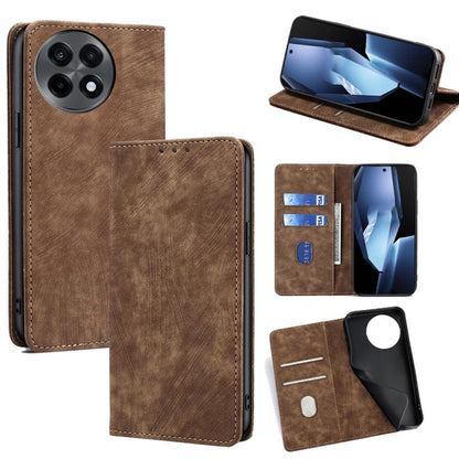 RFID Anti-theft Brush Magnetic Leather Phone Case, For OnePlus Ace 5 Ultra / Nord 5, For OnePlus Ace 5 Racing / Nord CE5, For OnePlus Ace 5 / 5 Pro, For OnePlus Ace 3 Pro 5G