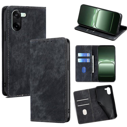 RFID Anti-theft Brush Magnetic Leather Phone Case, For OnePlus Ace 5 Ultra / Nord 5, For OnePlus Ace 5 Racing / Nord CE5, For OnePlus Ace 5 / 5 Pro, For OnePlus Ace 3 Pro 5G