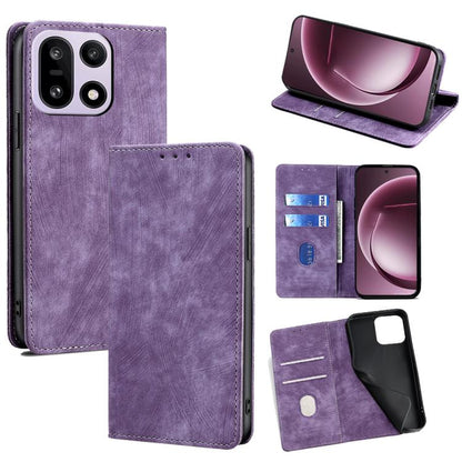 RFID Anti-theft Brush Magnetic Leather Phone Case, For OnePlus 15T 5G, For OnePlus Turbo 6 / 6V, For OnePlus Ace 6, For OnePlus 15 5G