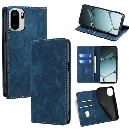 RFID Anti-theft Brush Magnetic Leather Phone Case, For OnePlus 15T 5G, For OnePlus Turbo 6 / 6V, For OnePlus Ace 6, For OnePlus 15 5G