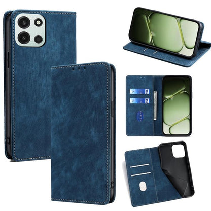 RFID Anti-theft Brush Magnetic Leather Phone Case, For OnePlus 15T 5G, For OnePlus Turbo 6 / 6V, For OnePlus Ace 6, For OnePlus 15 5G