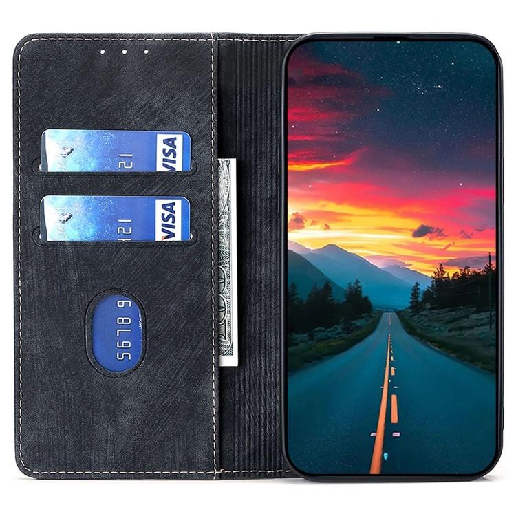 RFID Anti-theft Brush Magnetic Leather Phone Case, For OnePlus 15T 5G, For OnePlus Turbo 6 / 6V, For OnePlus Ace 6, For OnePlus 15 5G