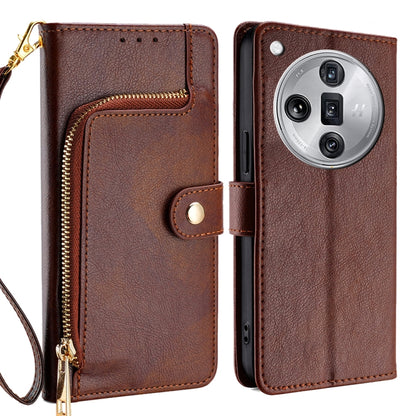 Zipper Bag Leather Phone Case, For OPPO Reno11 F 5G, For OPPO Find X7 5G, For OPPO Find X7 Ultra 5G, For OPPO Reno10 Pro+ 5G, For OPPO A1 5G