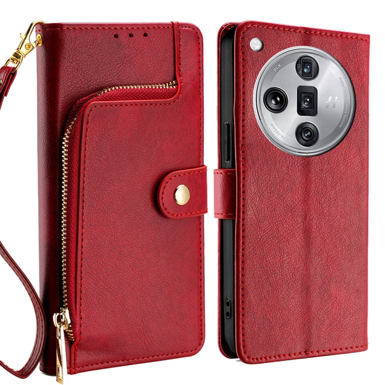 Zipper Bag Leather Phone Case, For OPPO Reno11 F 5G, For OPPO Find X7 5G, For OPPO Find X7 Ultra 5G, For OPPO Reno10 Pro+ 5G, For OPPO A1 5G